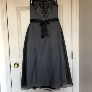 Black and gray dress